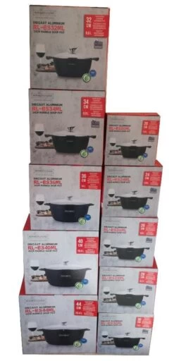 Royalty Line - Marble Soep/braadpan - Met Glazen Deksel Zwart - 20 CM. RL-BS20ML -Korting Op Keukengerei 579x1200