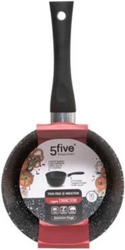 5Five - Steelpan/sauspan - Alle Kookplaten Geschikt - Zwart - D16 Cm -Korting Op Keukengerei 604x1200