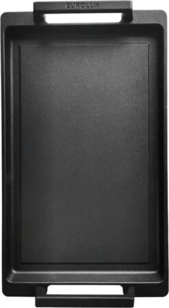 Eurolux Teppanyaki Plaat Met Grepen - 41 X 24 X 2.5 Cm - Zwart - Aluminium - Geschikt Voor Alle Warmtebronnen -Korting Op Keukengerei 658x1200 1