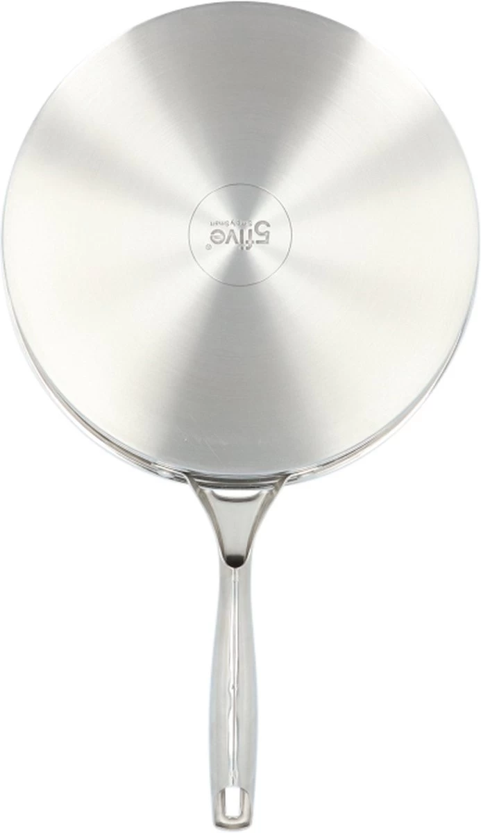 4goodz Dubbelwandige RVS Hapjespan Met Deksel 28 Cm - Zilver 6 4goodz Dubbelwandige RVS Hapjespan Met Deksel 28 Cm - Zilver - Afbeelding 6