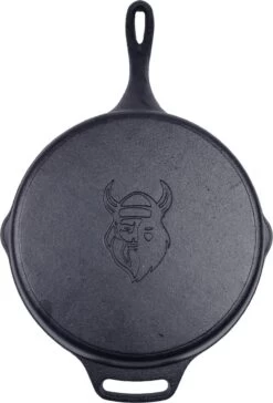 Valhal Outdoor Skillet / Koekenpan Met Steel - Gietijzer, Diameter 30cm - VH30 -Korting Op Keukengerei 814x1200