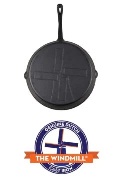 The Windmill Koekenpan Skillet Extra - 31,5 Cm - Gietijzer Zwart -Korting Op Keukengerei 832x1200