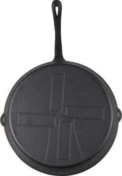 The Windmill Koekenpan Skillet Extra - 31,5 Cm - Gietijzer Zwart -Korting Op Keukengerei 834x1200 1
