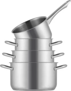 Sola Pannenset Blizz - 4 Delig - Ø Cm - Zilver - RVS - Sandwichbodem 25 Sola Pannenset Blizz - 4 Delig - Ø Cm - Zilver - RVS - Sandwichbodem -Korting Op Keukengerei 933x1200