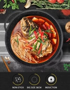 Cheffinger | Luxe Wokpan Met Deksel | 36CM | Alle Warmtebronnen | Oriental 8 Cheffinger | Luxe Wokpan Met Deksel | 36CM | Alle Warmtebronnen | Oriental -Korting Op Keukengerei 935x1200